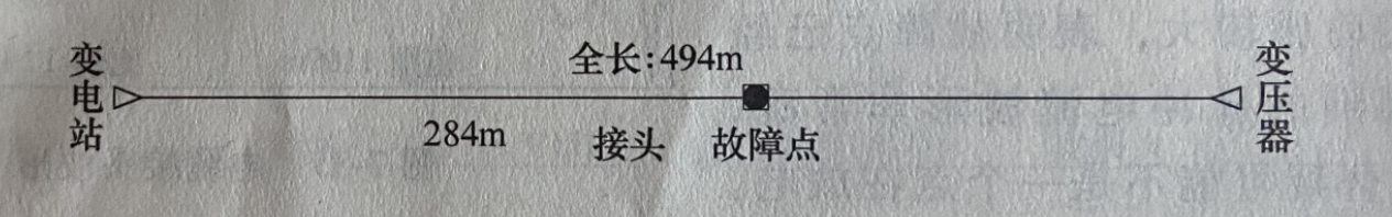 故障电缆敷设示意图