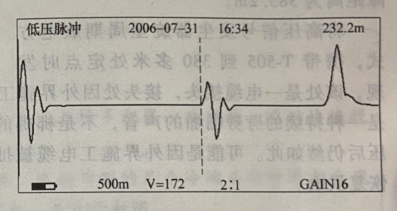 图15-2 电缆接头波形